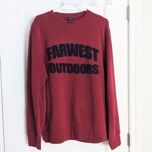 Farwest dark red sweatshirt large